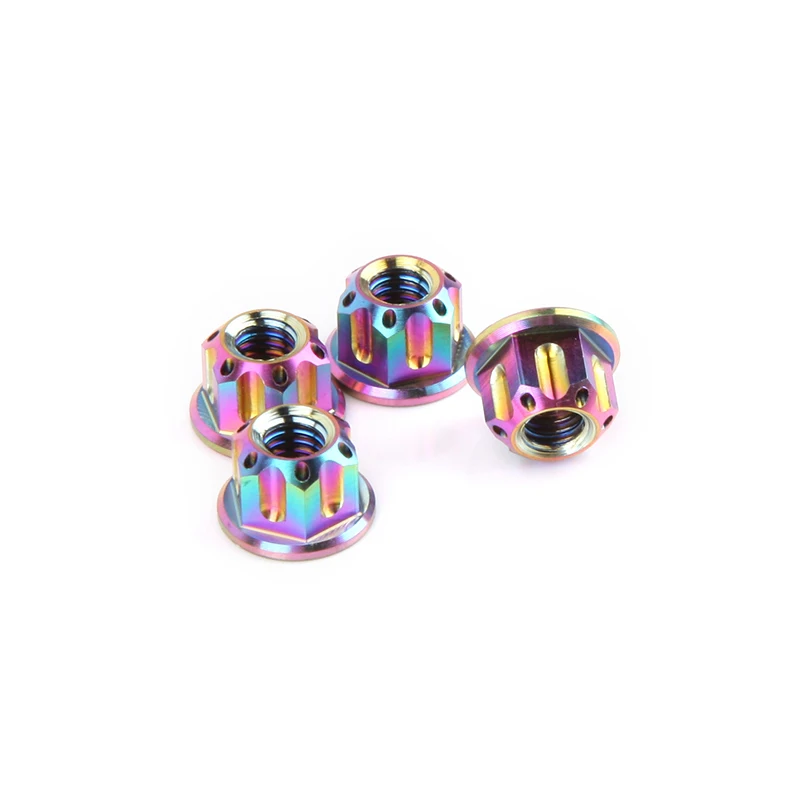 Titanium M4 Nuts for 1/10 RC Crawler Car Traxxas TRX4 Defender TRX6 AXIAL SCX10 RC4WD D90 Wheel