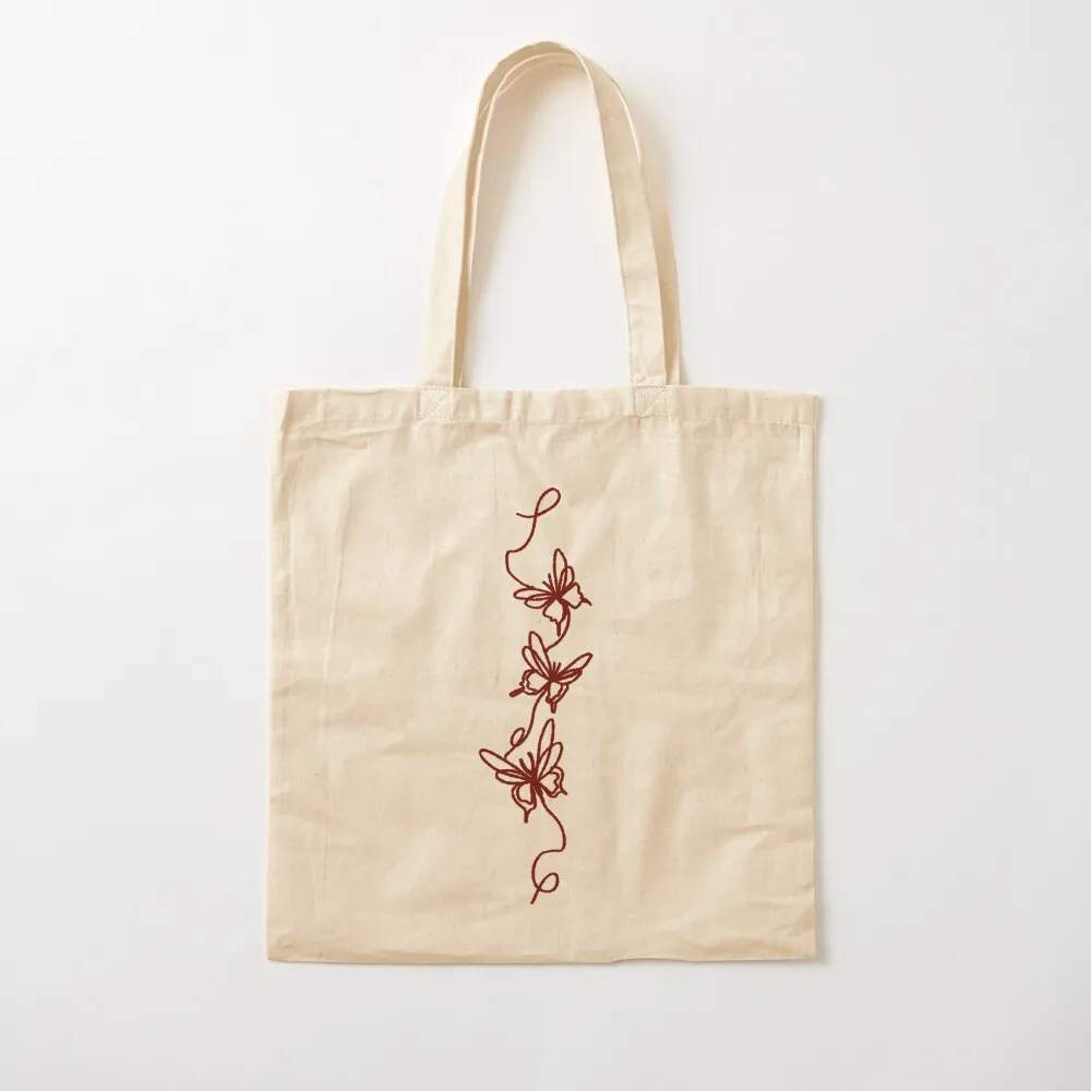 red string of fate butterflies Tote Bag tote bags men tote bag women Canvas Bag