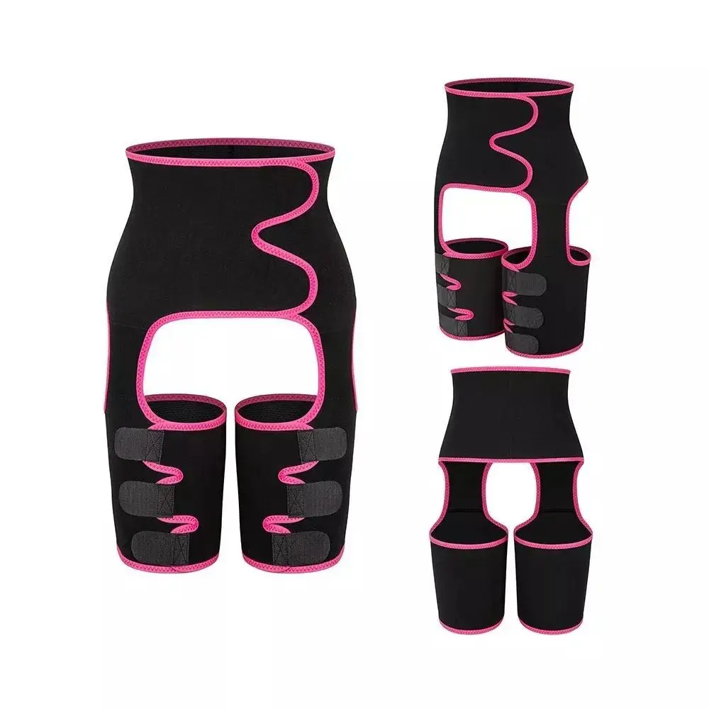 3 In 1 Tummy Control Shapewear Breathable Hip-Lifting Fat Burning Compress Belt Tummy Control Adjustable Waist Trainer Summer