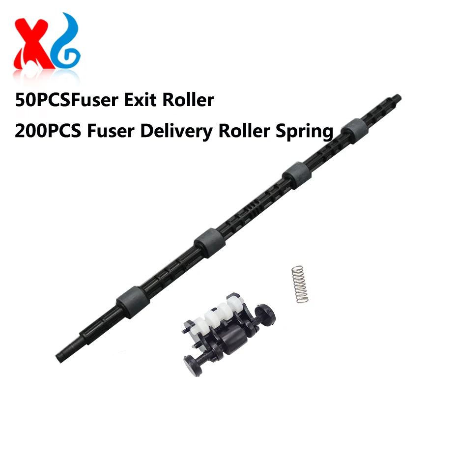 50 Rodillos de Salida del Fusor y 200 Resortes de Rodillo de Entrega del Fusor para Samsung M2020 M2022 M2026 M2070 SF760 ML2160 ML2165 SCX3205 3400