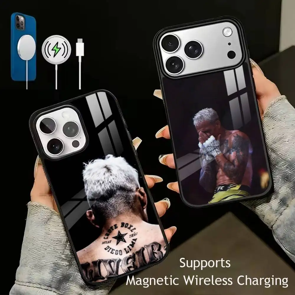 Charles Oliveira Do Bronx   Phone Case For iPhone17,16,15,14,13,12,11 Plus,Pro Supports Magnetic Wireless Charging