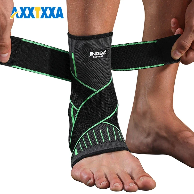 1Pcs Ankle Brace Compression Sleeve for Women & Men, Adjustable Ankle Support Strap for Sprained, Plantar Fasciitis, Runningt