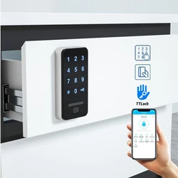 Smart Cabinet Lock Bluetooth TTLOCK 13.56Mzh IC Mini Lock Drawer Lock Wardrobe Closet Locker Optional Wifi gateway