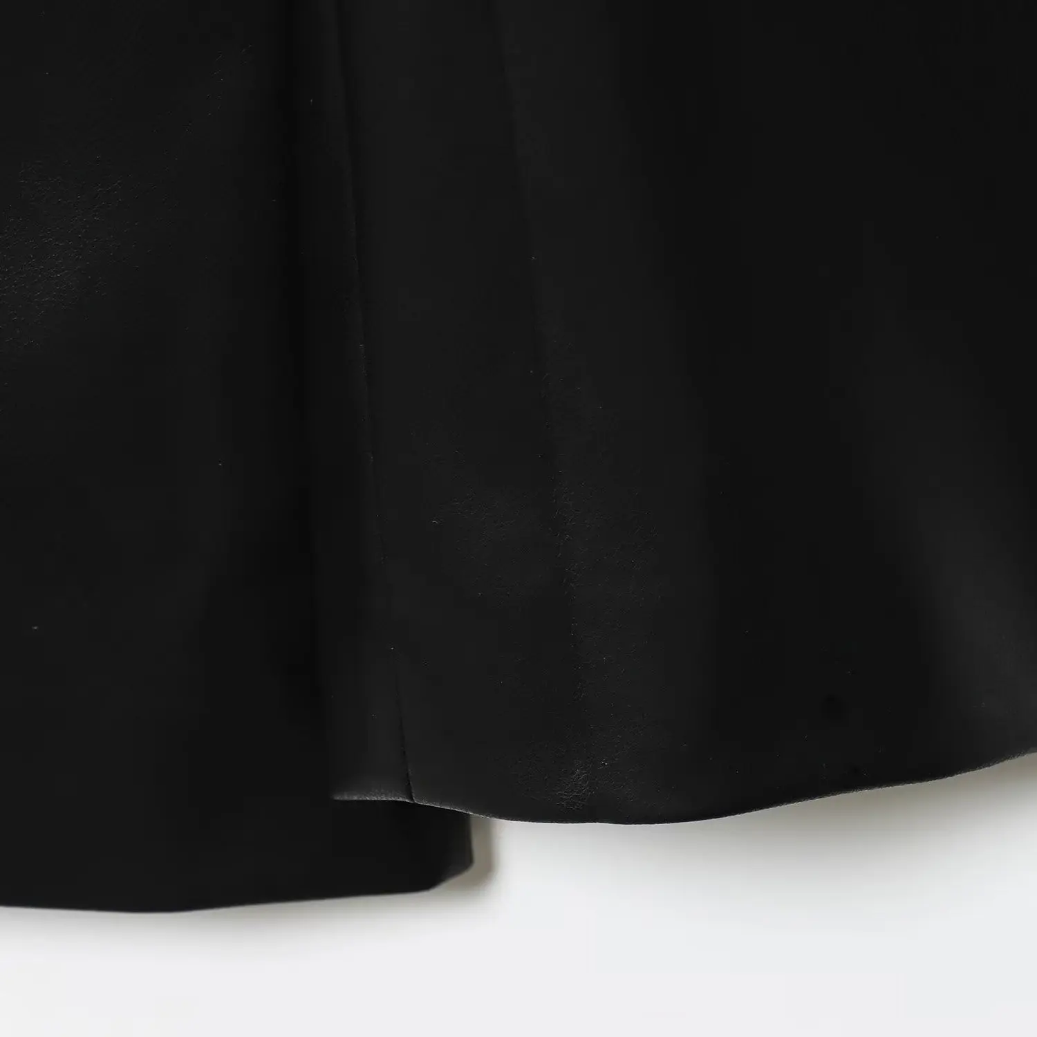 بدلة تأثير جلدية بقصة ضيقة من Faionable Jaet للسيدات لخريف جديد Sle JNLEAOG Commute Sle جلد صناعي طويل Sve