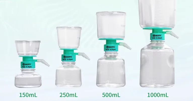 0.22um Lab Vacuum Filtration System Apparatus PVDF Bottle Filter Set 500ml