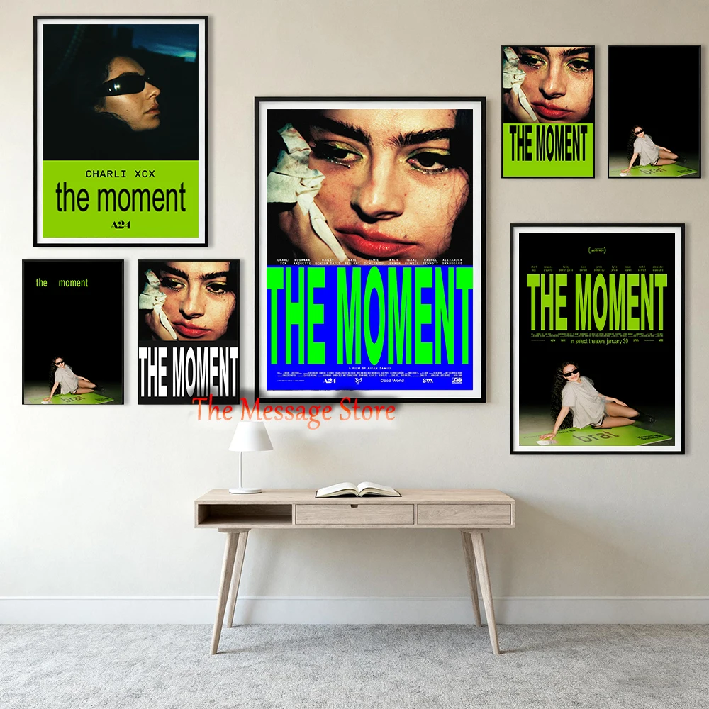 The Moment Movie Wall Art Charli XCX Music Film Covers Fans Artwork The Moment Poster Canvas Painting Wall Pictures Home Decor