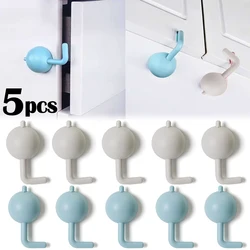 5PCS Children's Drawer Anti-lock Baby Cabinet Safety Lock Baby Kitchen Door Fixing Buckle Anti-pinch Multifunctional Child Locks