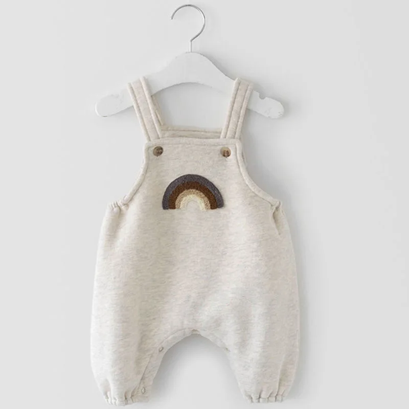 

Rompers 2025 Infant and Baby Boys and Girls Corduroy Rainbow Cotton Clothes