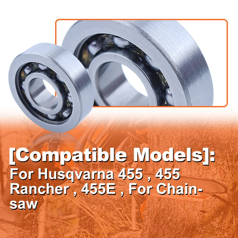 Crankshaft Ball Bearing For Husqvarna 455 Rancher 455E X-Torq Chainsaw 503251601 Replacement Spare Parts 2Pcs