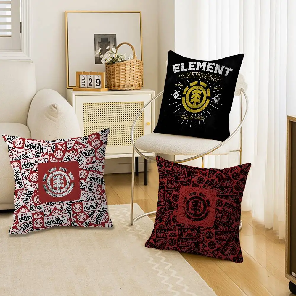 Skateboard Brand E-Element S-Skateboards Personalized picture text home decorative pillows Household Gifts 45x45cm