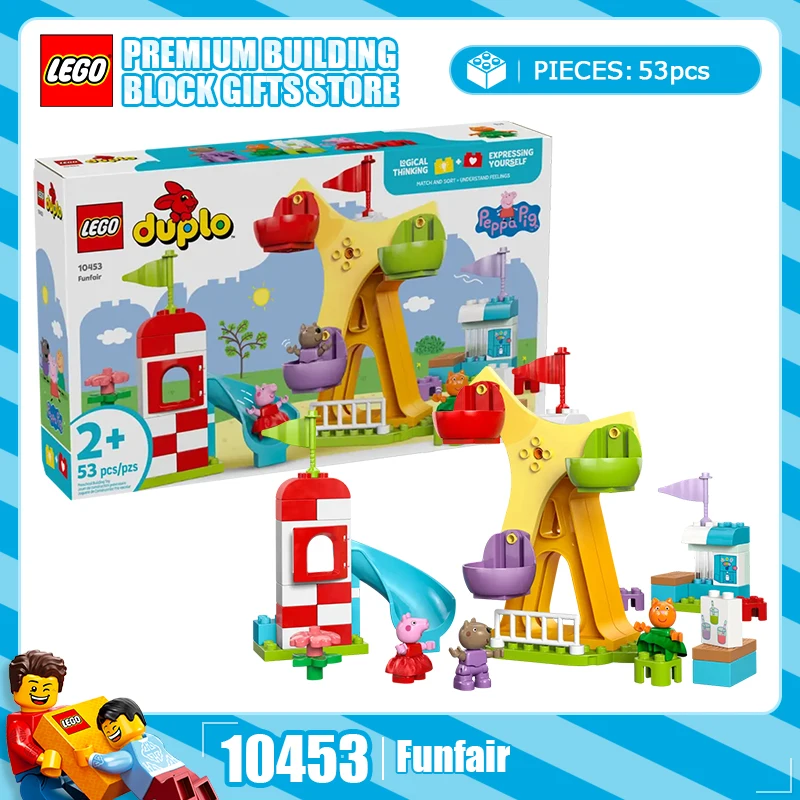 

Строительные блоки LEGO, серия «Большие частицы», 10453, счастливая игровая площадка, детская сборная игрушка в подарок