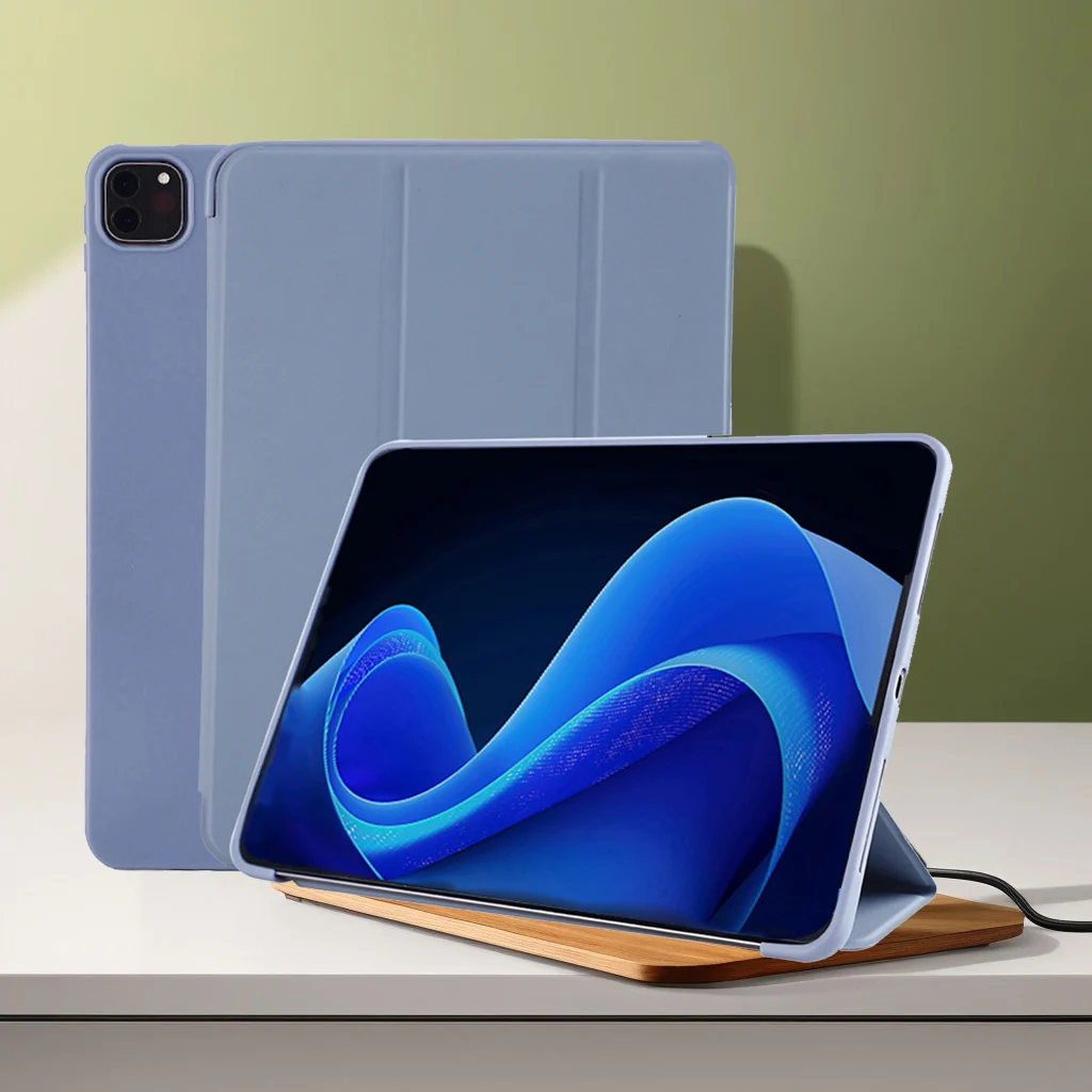 Für iPad Pro 11 Zoll 4./3./2./1. Generation (2022/2021/2020/2018) Air 4/5/6/7 Magnetische Flip Smart Cover Weiche Silikonhülle