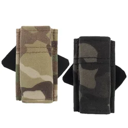 Tactical Pistol Magazine Pouch Single 9MM Mag Pouch Accessory Bag for MOLLE Belts 45° Inclined Design Can Be Used Left And Right