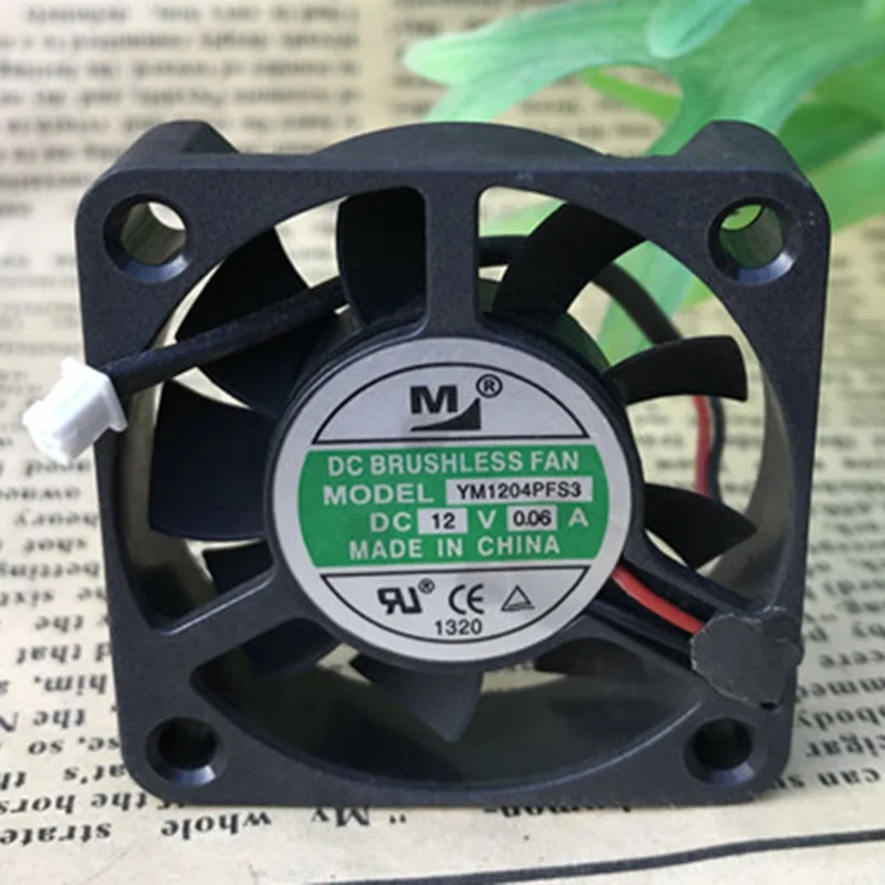M  New YM1204PFS3 12V 0.06A 2-wire cooling fan#QW