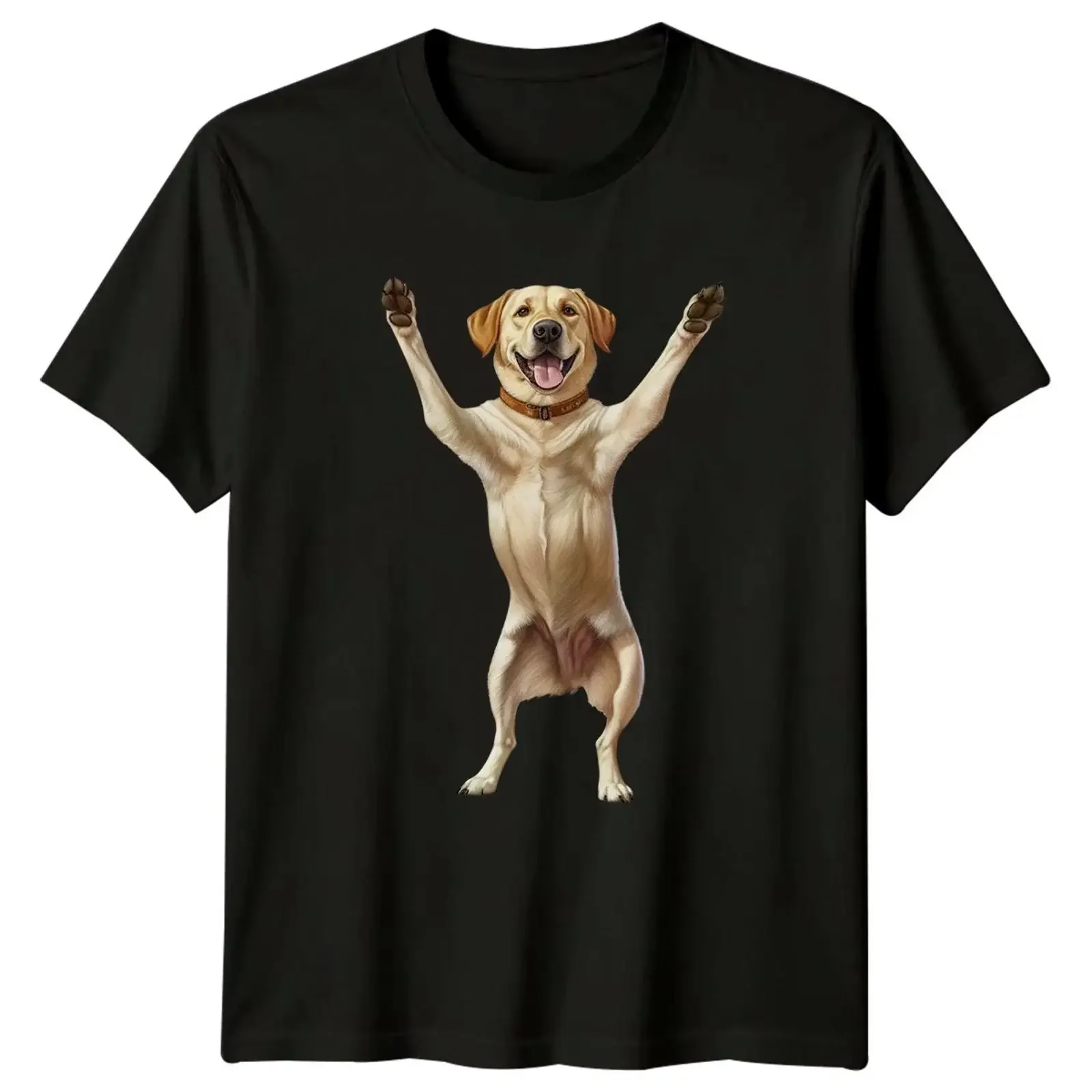 Labrador Retriever Hund Tiere Herren T Shirt Damen Grafik Oberteil vintage Washed Versatile Stylish Soft graphic homme Unisex