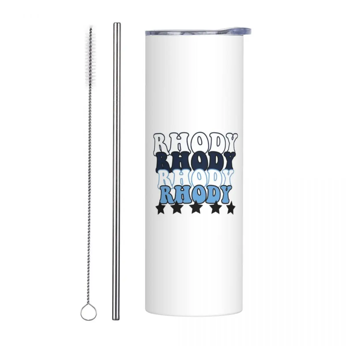 University Of Rhode Island Prid Stainless Steel Tumbler Vacuum Insulated Mugs Thermal Cold Cups Straw With Lid 20oz