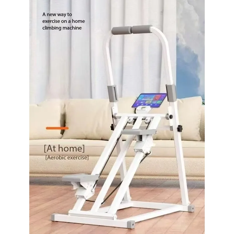 

Vertical Climber Mini Machine Adjustable Armrest and Pedal Height Mountain Climbing Stair Climber Home Gym