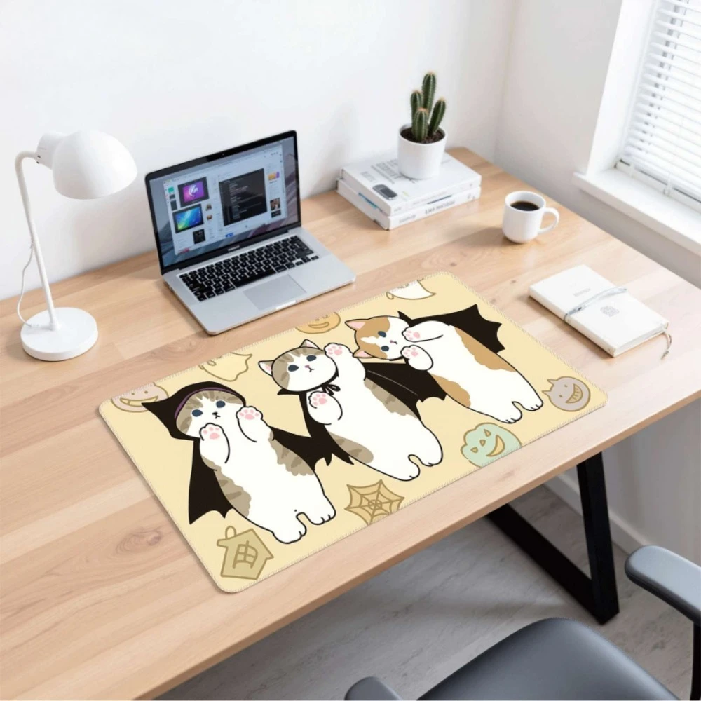 Halloween-themed large mouse pad and keyboard pad pc accessories desk organizers and trays tapis de souris alfombrillas gaming
