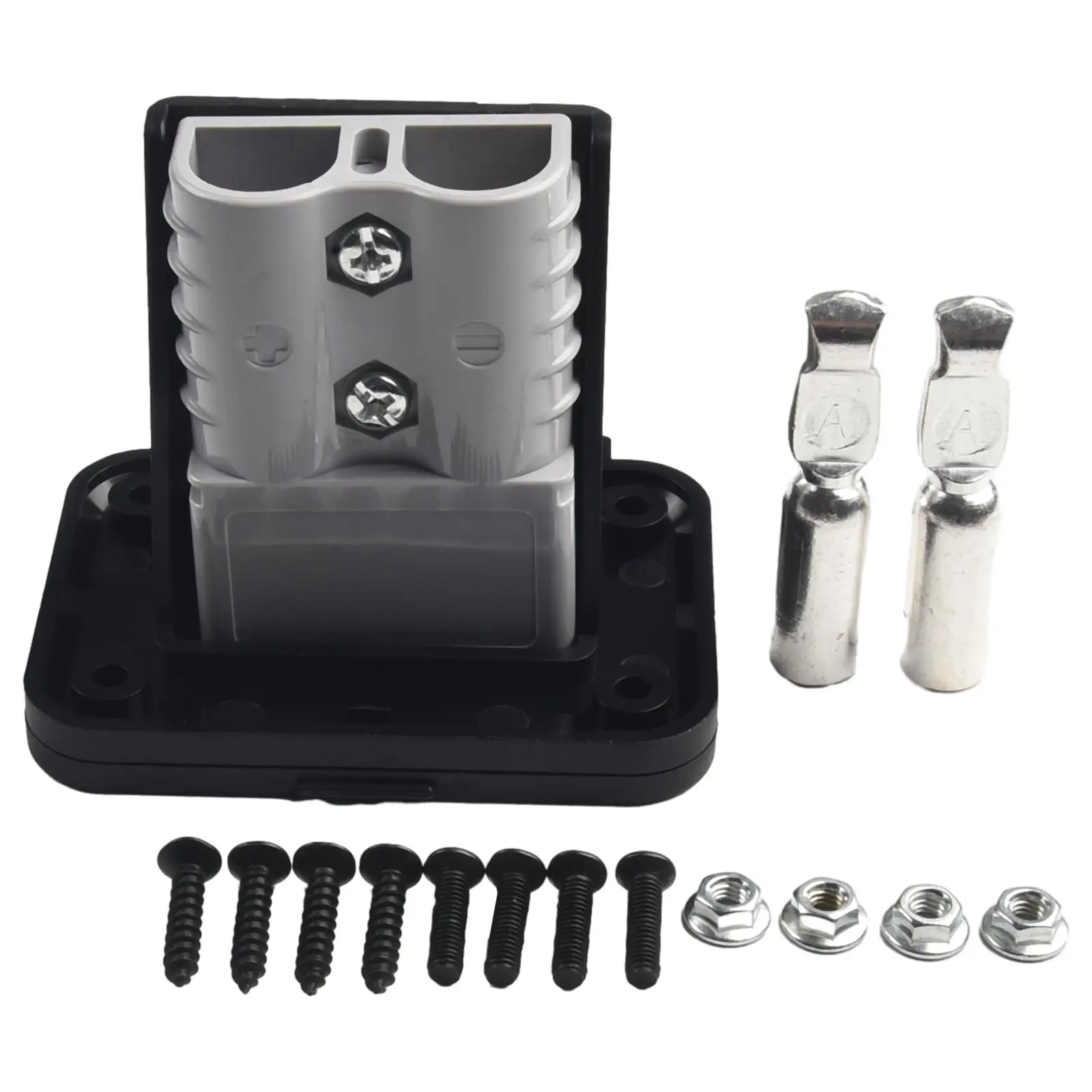 Flush Mount 120A Bracket with Cover for Caravan RV Yacht and Large Vehicle Charging Panel Socket Connector Base