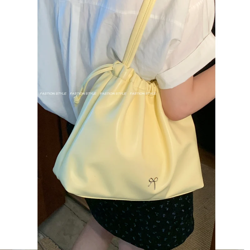 Miyagawa Large Capacity Pleated Underarm Bags for Women\'s 2024 New Summer Fashion Casual Shoulder Versatile Tote Bag