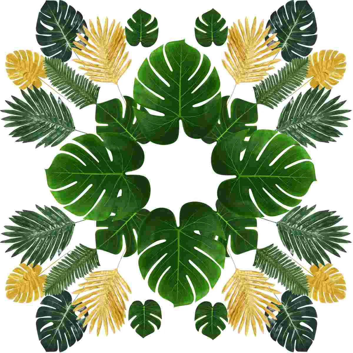 

Simulation Monstera Artificial Palm Leaves Plant Leaf Tropical Decoration Supplies