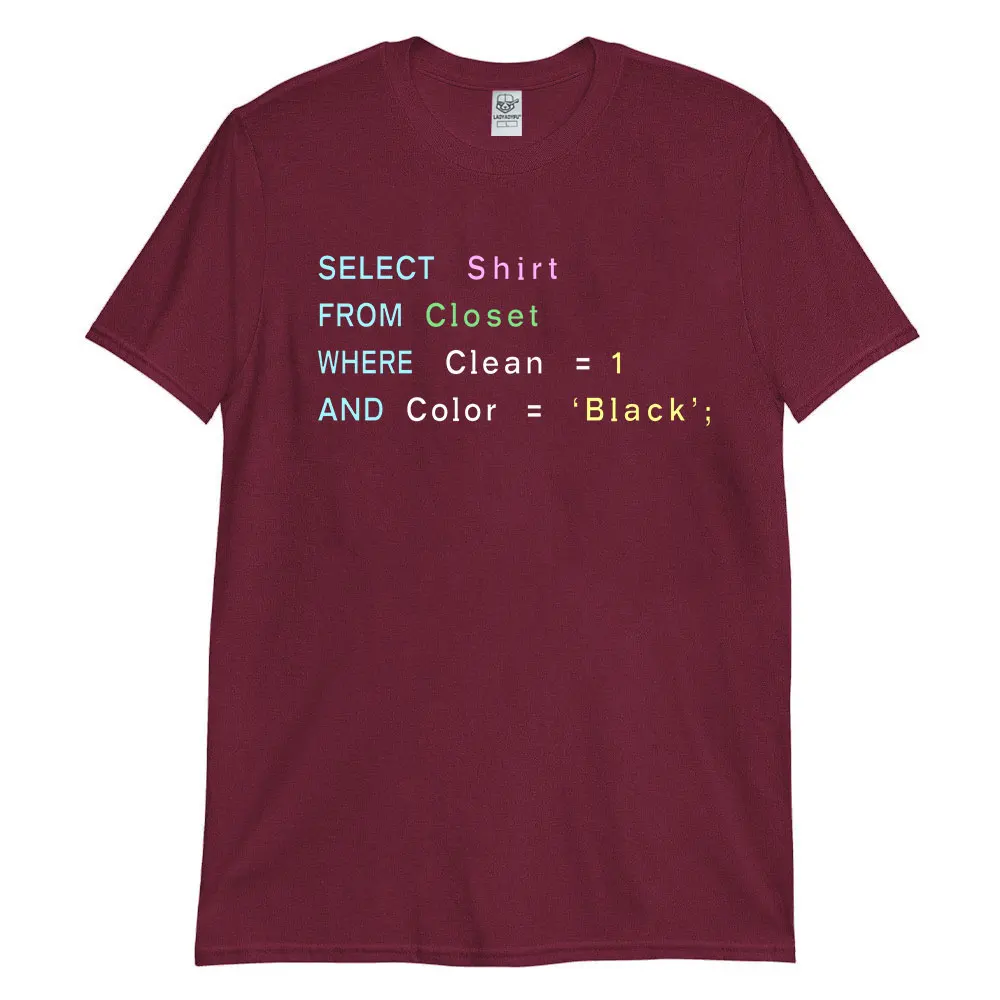 SQL Programmers T-shirt Linux Operating System Tux Penguin TShirt for Men Fashion Casual Loose Breathe Humor T Shirt Unisex Tees