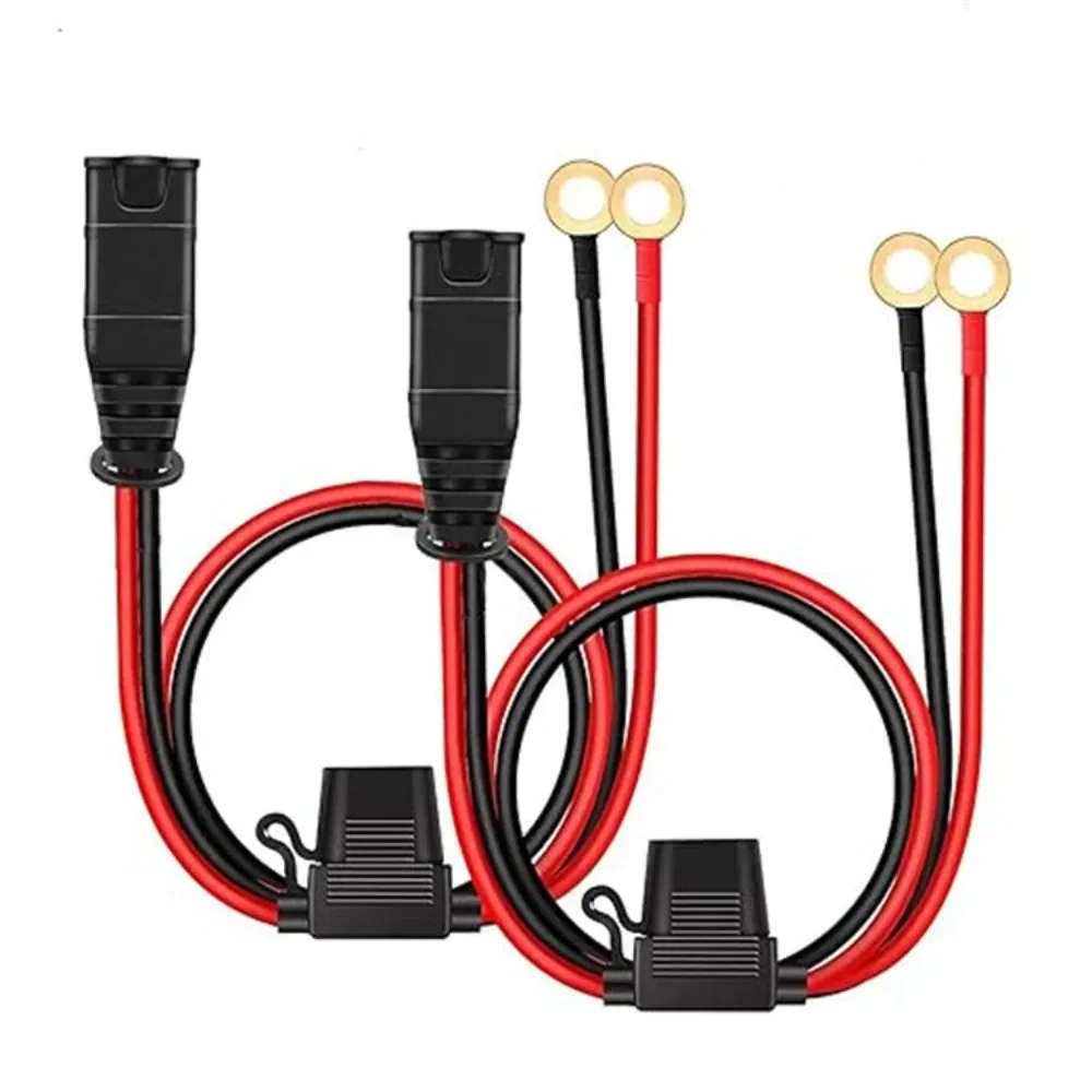 

55CM 2PCS Wire Harness For GC008 X-Connect fit for NOCO Battery Charger M10 10mm Eyelet Terminal Connector Plug Extension Cable