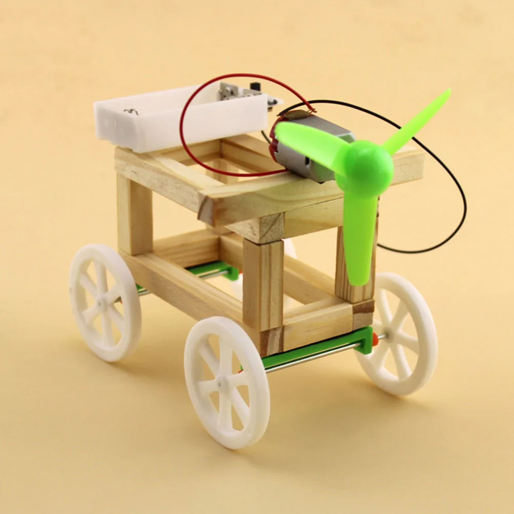 

Wind Powered Car Diy Wooden Assemble Kit Kids Educational Science Gadget Creative Learning For Children Students Teaching