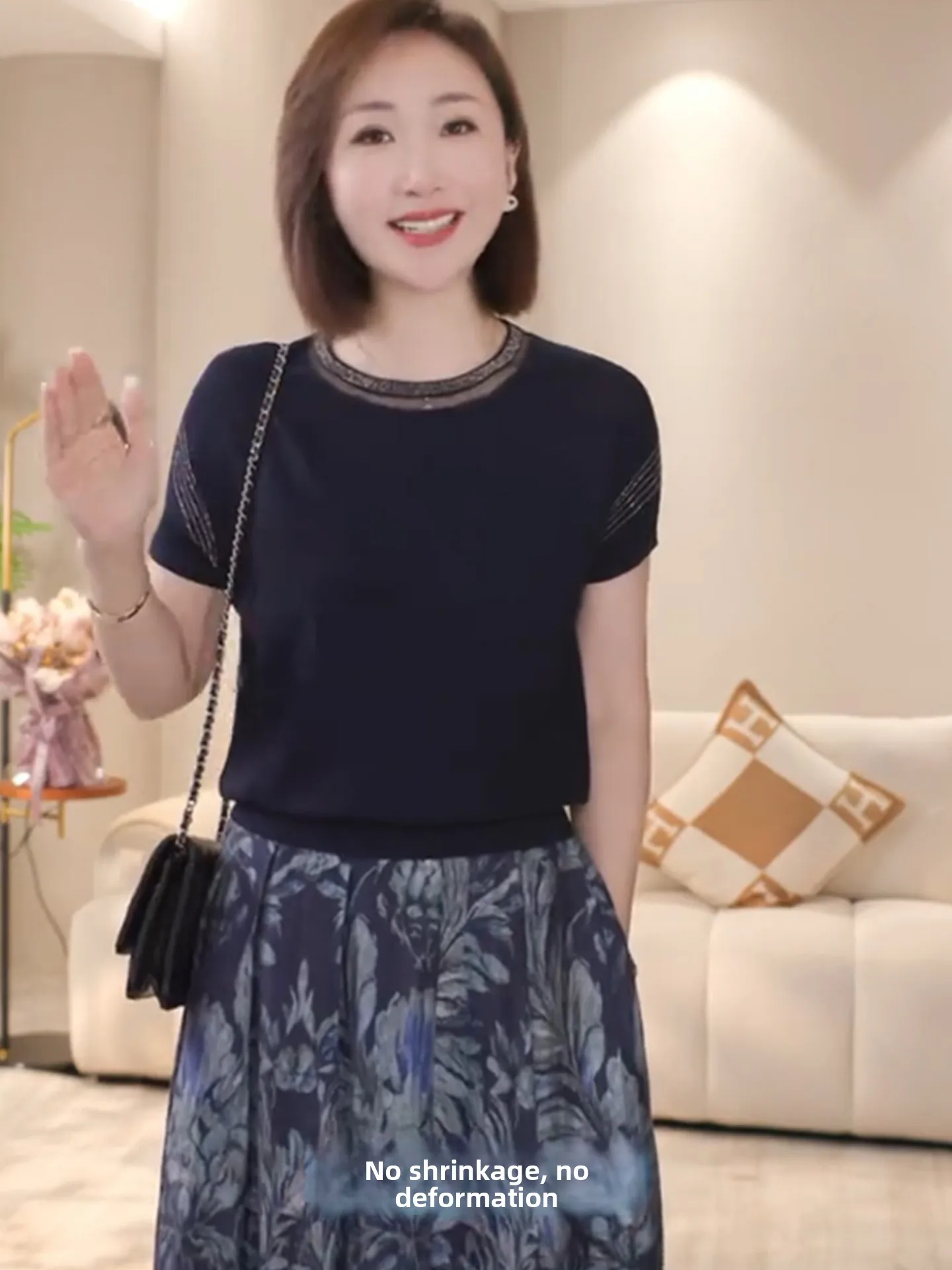 

Модный трикотаж, круглый Ne ort Sve, универсальный топ для похудения, небольшой дизайн, лето 2021, женская одежда