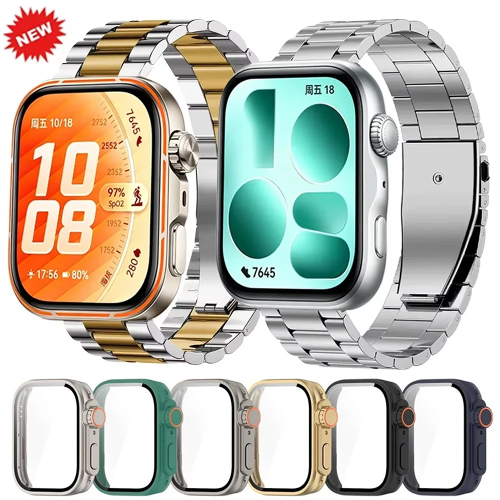 Edelstahl-Metallarmband für Huawei Watch Fit 4 5 Pro Hochwertiges Komfortables Armband für Huawei Watch Fit 5 4 3
