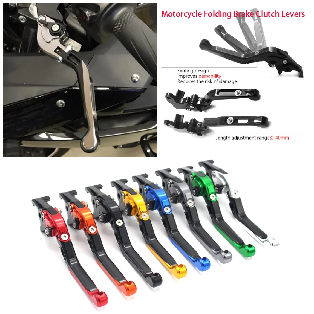 

Fits for Kawasaki Z400 Ninja 400 ABS EX400 KRT 2018-2024 Motorcycle Brake Clutch Lever Set Adjustable Folding Extendable Bar