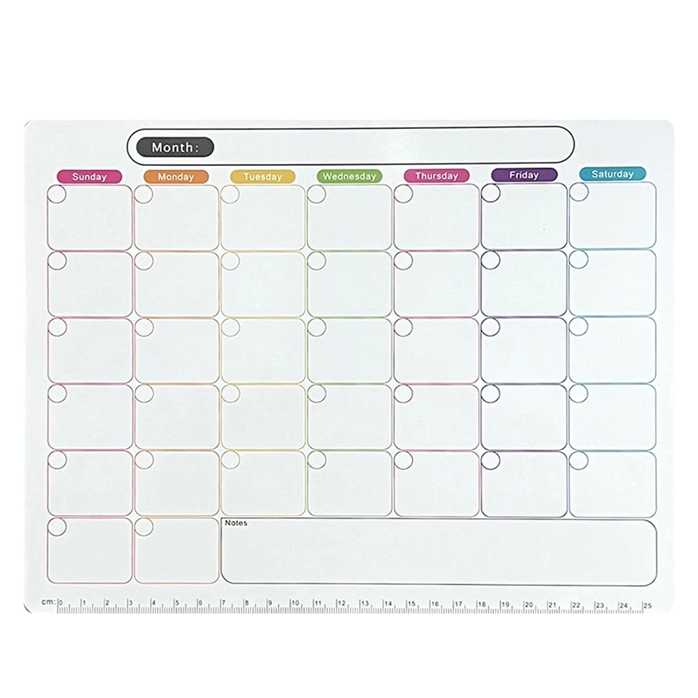 Calendar Dry Erase Calendar Clear And Spacious Design Easy To Install Magnetic Whiteboard Magnetic for surface