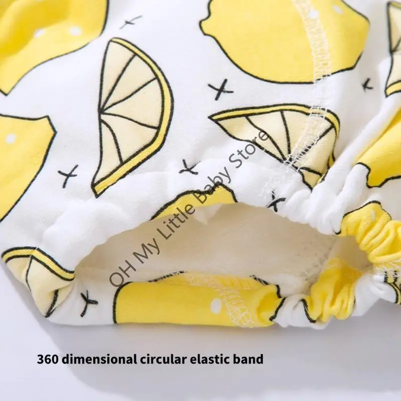 ملابس داخلية للتدريب على الأطفال الصغار بنمط الرسوم المتحركة M76C، سراويل حفاضات مضادة للتسرب وقابلة للغسل