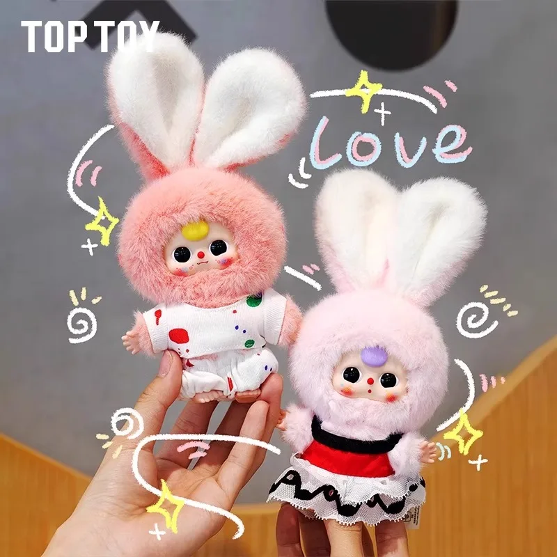 

Kawaii Baby Three Miniature Bunny Series Plush Blind Box Action Figures Novelty Children Toys Cartoon Decor Birthday Gift