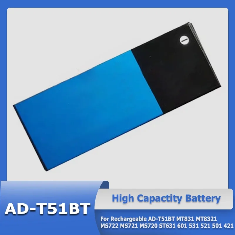 

High Quality AD-T51BT Battery For Rechargeable AD-T51BT MT831 MT8321 MS722 MS721 MS720 ST631 601 531 521 501 421