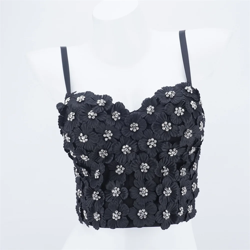 

Fashion Electronic Music Festival Nightclub Sexy Flower Bra