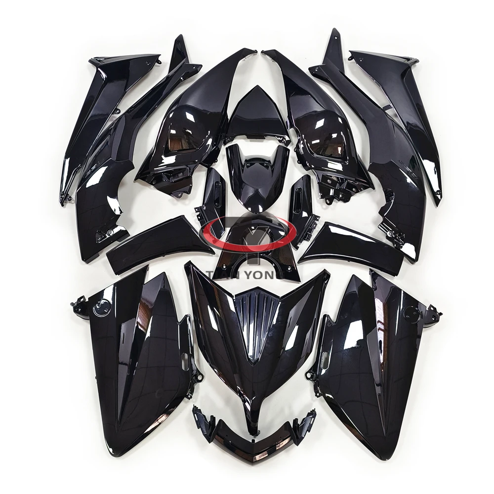 Motorcycle For Yamaha TMAX530 TMAX 530 2015 2016 Full Fairing Kit Bright black Bodywork Cowling ABS Injection Components