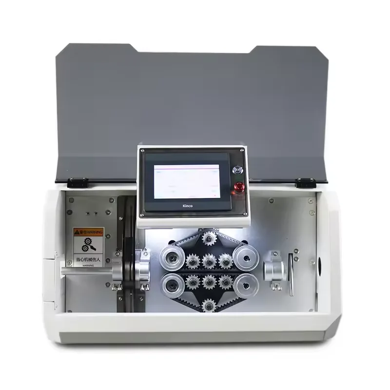 Full Automatic corrugated pipe cut split processing equipment  PVC pipe shrinkable sleeve cutter equipment machine