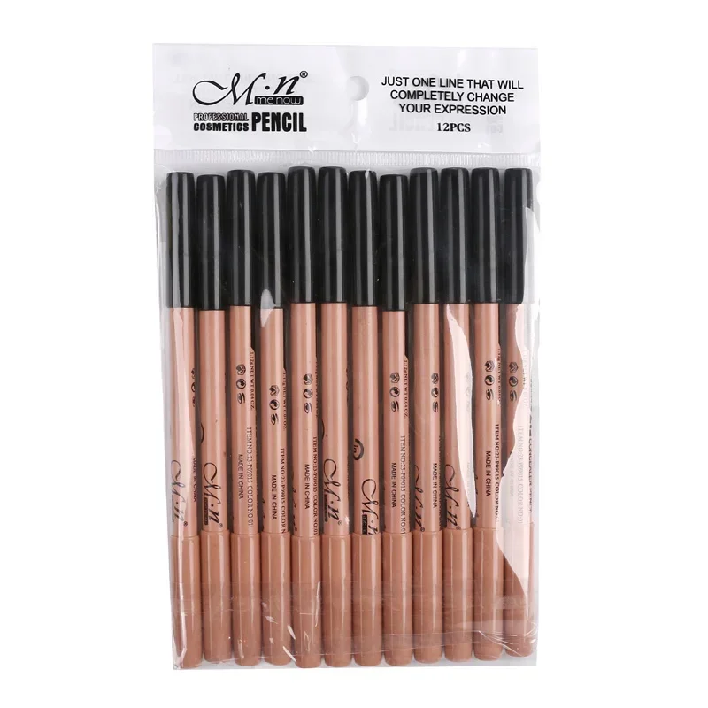 1Pcs Double-headed Black Eyebrow Pencil Dual-use Waterproof Lasting Anti-dark Circles Concealer Pen