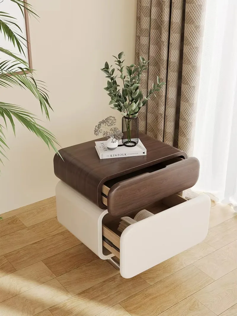 Small apartment, Italian bedside table wooden, bedroom locker