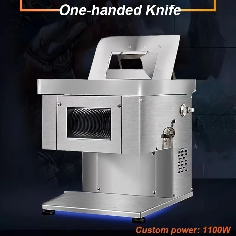 Electric Meat Slicer Shredder Cutter with Detachable Blades, Stainless Steel Meat Chopper for Fresh Pork Beef