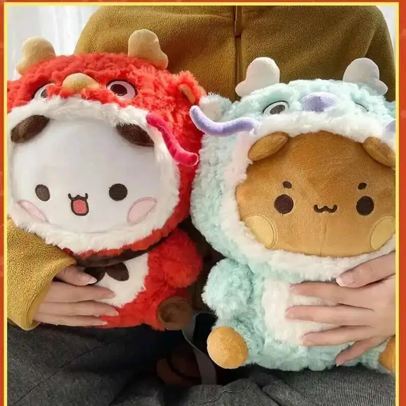 Bubu and Dudu ตุ๊กตาหนานุ่มหมีแพนด้าน่ารักการ์ตูนหมี plushie ตุ๊กตา Kawaii นุ่มยัดไส้สัตว์หมอนของเล่นของขวัญสำหรับวันเกิดสำหรับเด็กของขวัญ