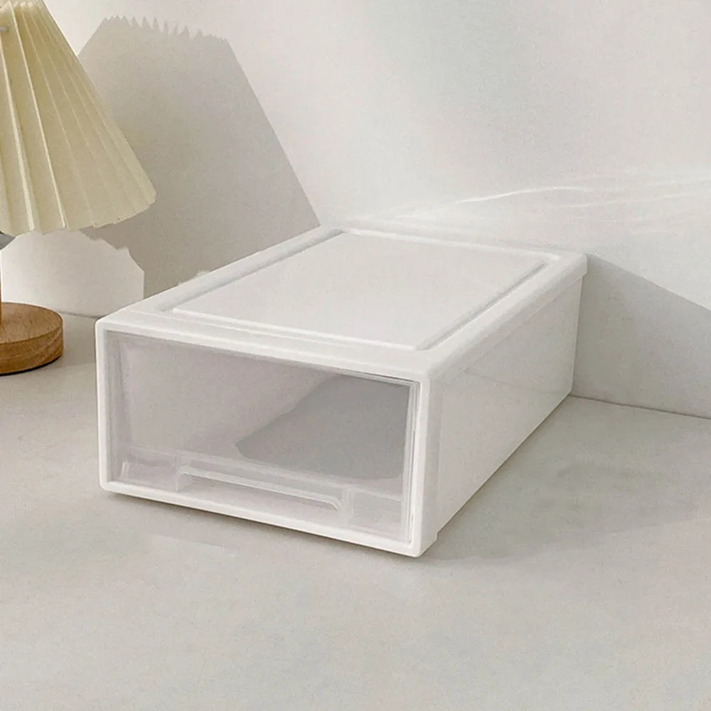 NONE Desktop-Aufbewahrungsbox für Schmuck mit ausziehbarem Organizer und stapelbarem einlagigem Schubladen-Design für Armbänder und Halsketten 3