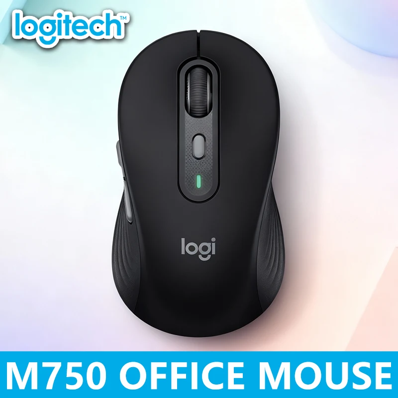 

Logitech M750 wireless ergonomic mouse with silent operation and intelligent scrolling. 24 month battery suitable for PC