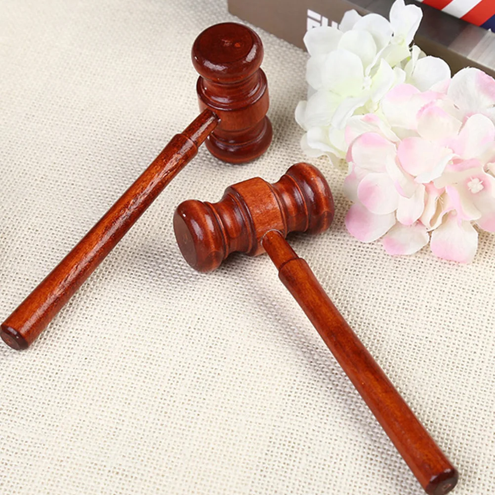 

3pcs Judge Wooden Auction Hammer For Lawyer Court Mini Gavel Prop Solid Auction Hammer Wood Mallet Table Storage Decor