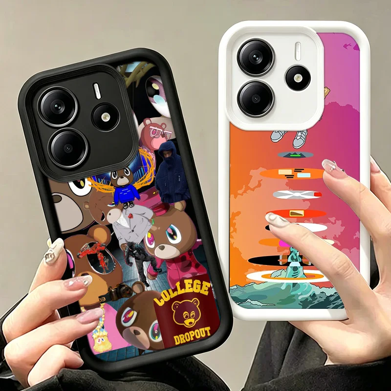 Kanye West Ye Music Phone Case For Redmi Note 15 14 13 12 11 Pro Plus 12S 11T 11S 4G 5G 10S 10 Pro Cover Cases Coque Shell Prote