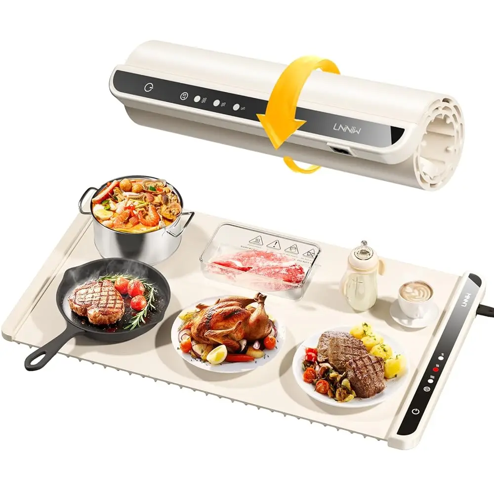 Warming Mat For Food,Food Warming Mat,Electric Warming Tray For Buffets Party And Home Daily Use,Heating Fastly In 10S,Portable
