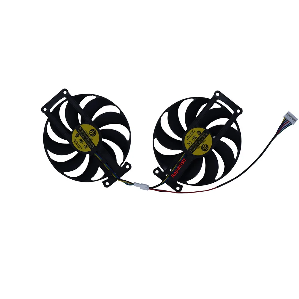 2Pcs/Set PLD09210S12H,Video Cooler Fan,For ASUS RTX 2070 8GB DUAL EVO V2,For ASUS GTX 1660 Ti 6GB DUAL EVO,DUAL 2060 6G EVO