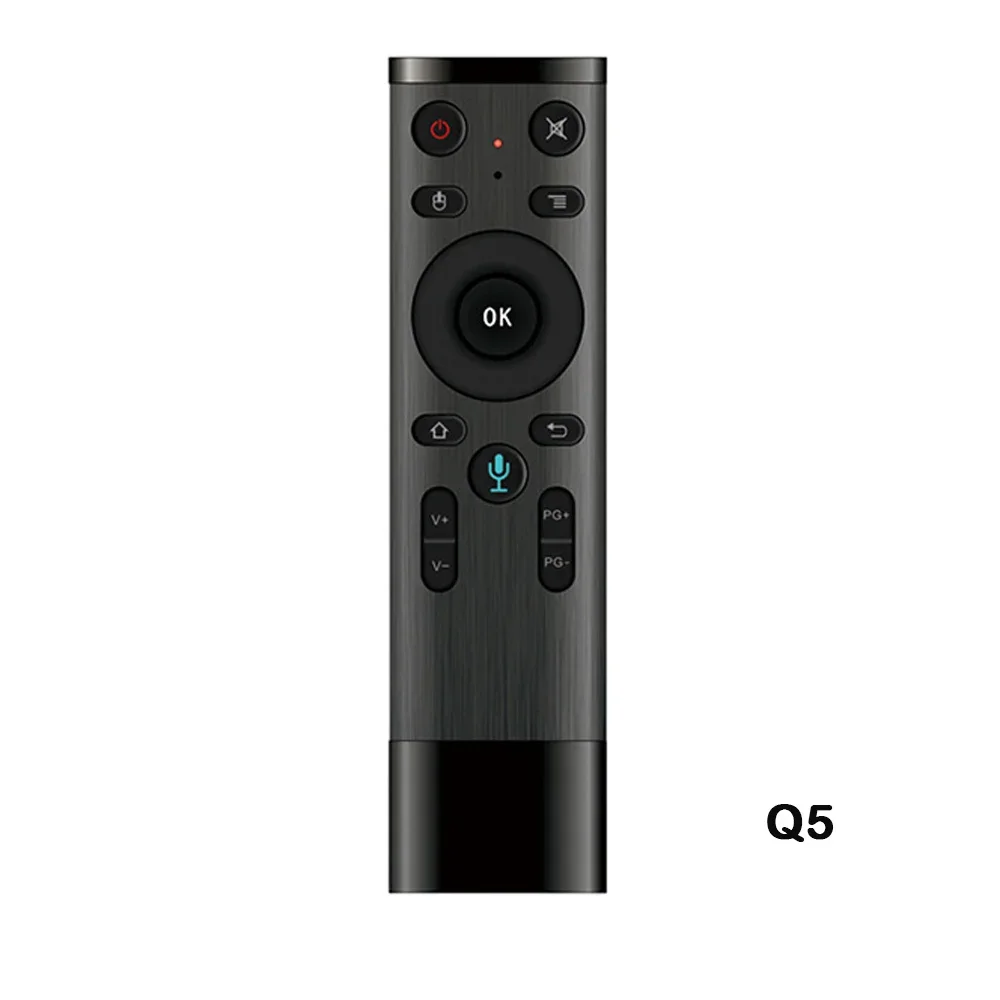 Q5 2.4G Wireless Voice Remote Control  Air Mouse Gyroscope Controller With USB Receiver For Computer Smart TV Android Box