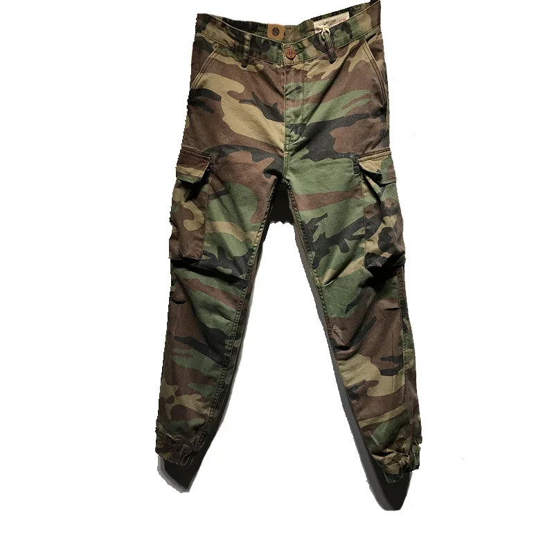 High Quality Military Camo Cargo Pants for Men - Tactical Streetwear Joggers Army Camouflage Trousers Casual Outdoor Fashion